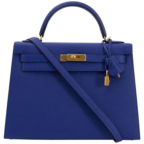 hermes kelly blue izmir|HERMES Epsom Kelly Sellier 32 Bleu Izmir .